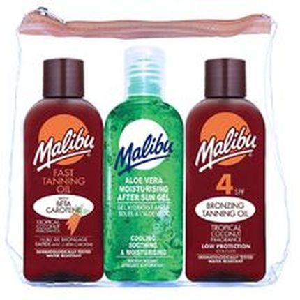 Malibu Bronzing Tanning Oil Set