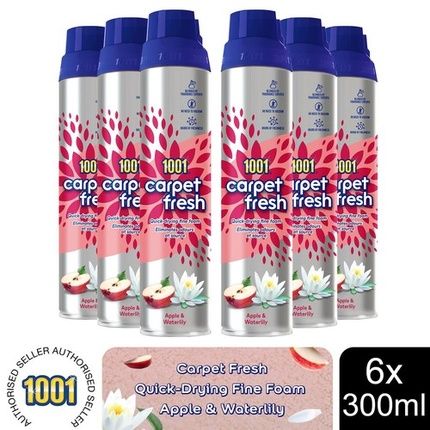 1001 Carpet Fresh Apple & Waterlily Upholstery Odour Remover Spray 300Ml