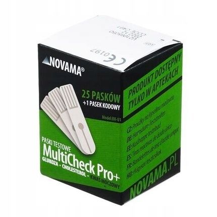 Uric Acid Test Strips Novama Multicheck Pro