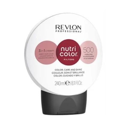 Revlon Professional Nutri Color Filters Bright Semi-Permanent Direct Hair Dye 500 Purple Red 240Ml