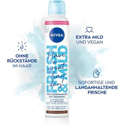 Nivea Fresh & Mild Dry Shampoo For Dark Hair Tones 200Ml