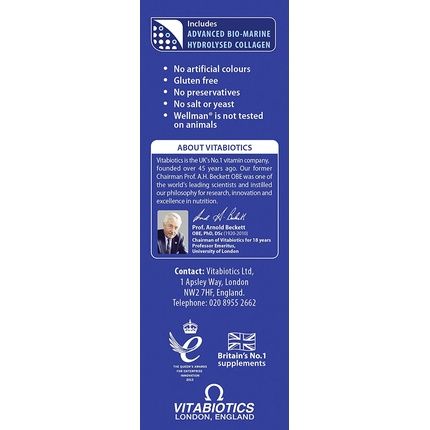 Vitabiotics Wellman Skin Technology 60 Tablets - Image 3