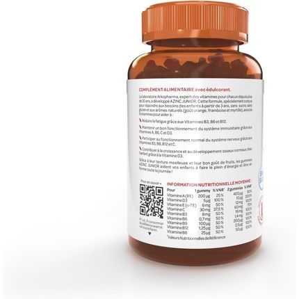 ARKOPHARMA Azinc Junior Gummies فيتامين علكات لأداء جيد