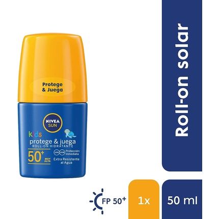 Nivea Sun Protect & Play Roll On Solar Spf50 50Ml - Image 3