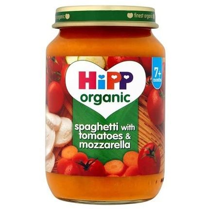 Hipp Organic Spaghetti With Tomatoes And Mozzarella , 190G