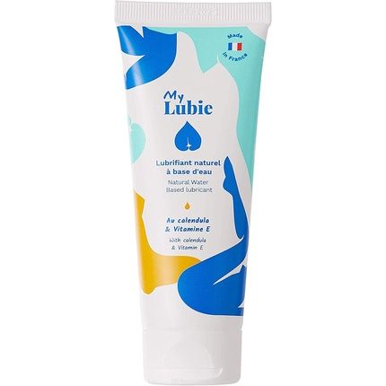 My Lubie Natural Intimate Lubricating Gel With Calendula And Vitamin E - Edible Vegan Moisturizing - Eco-Responsible Packaging - Women/Men - Made In France
