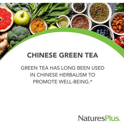 Naturesplus Herbal Actives Chinese Green Tea 60 Vegan Capsules 400Mg