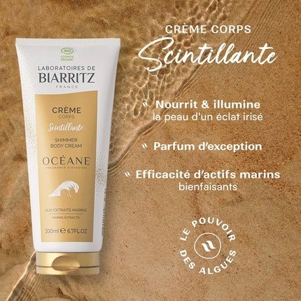 Laboratoires De Biarritz Oceane Shimmer Body Cream Organic 200Ml