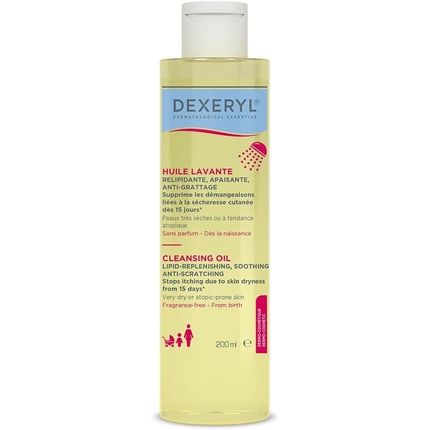 Dexeryl Washing Oil Travel Size 200Ml Soothing Scratch-Resistant Very Dry