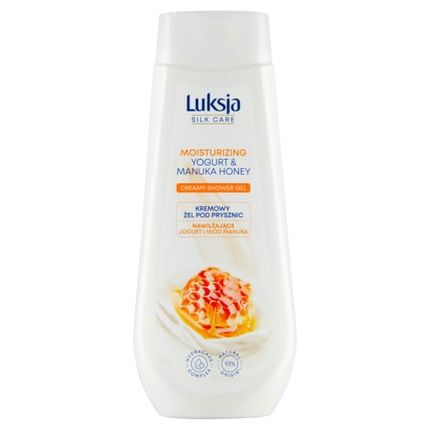 Luksja Silk Care Creamy Shower Gel With Moisturizing Yogurt And Manuka Honey