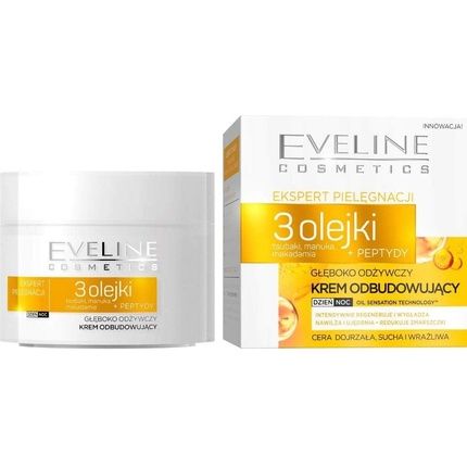 Eveline Cosmetics Skin Care Expert 3 Oils Intensively Nourishing Building Cream 50Ml