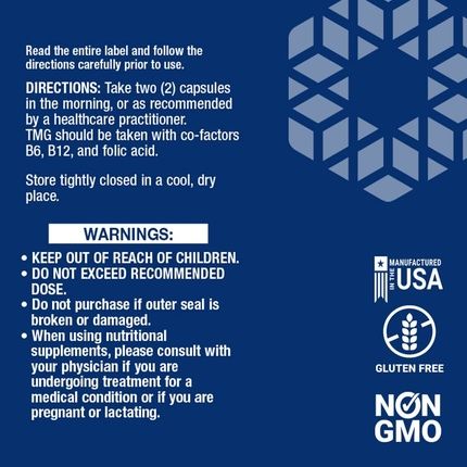 Life Extension Tmg Glycinbetain Betaine High Dose Dietary Supplement 500Mg 60 Vegetarian Liquid Capsules Gluten-Free Gmo-Free - Image 3