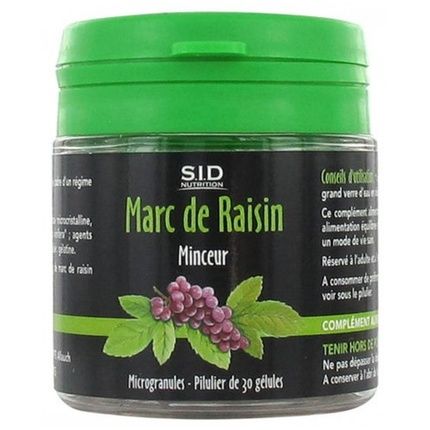 Sid Nutrition Minceur Marc De Raisin Dietary Supplement 30 Capsules
