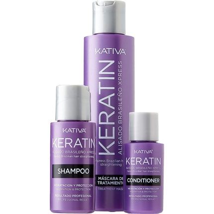 Kativa Keratin Straightening Brazilian Express Kit 150Ml
