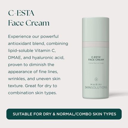 Marini Skinsolutions Cesta Face Cream Lifts, Firms & Protects With Vitamin C