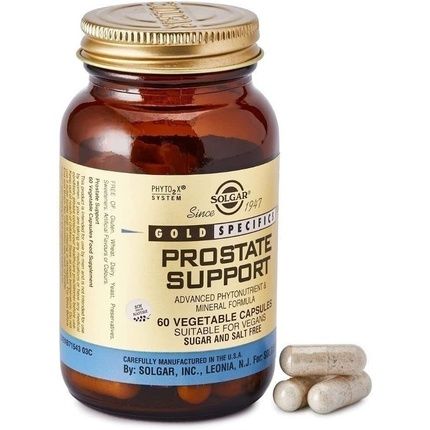 Solgar Gold Specifics Prostate Support Vegetable Capsules 60 Capsules - Maintain Normal Testosterone Levels - Healthy Hair, Nails And Skin - Vegan And Gluten Free