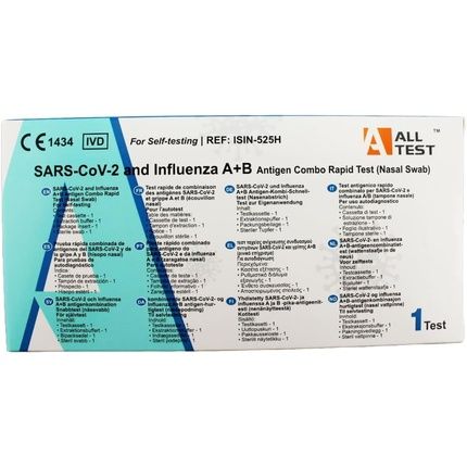 Covid-19 And Influenza Antigen Combo Rapid Test Kit For Self Testing Nasal Swab