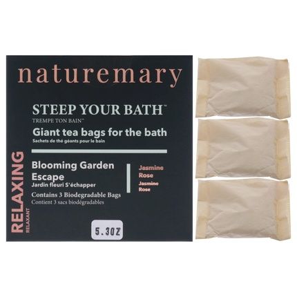 Naturemary Relaxing Steep Your Bath Blooming Garden Escape Jasmine Rose 530 Oz Bath Soak