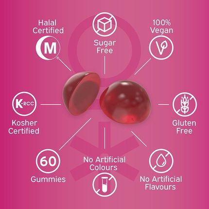 Nutriburst Women'S Multivitamin Hormone Regulation & Collagen Support 60 Berry Gummies - Image 3