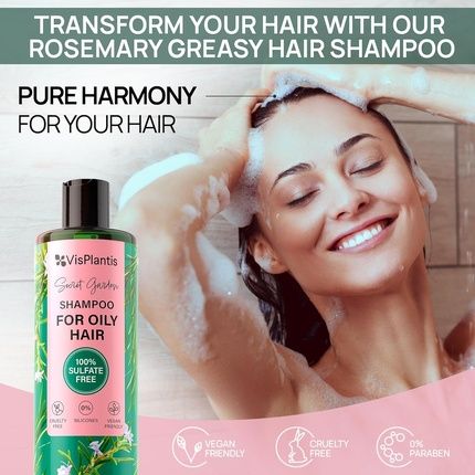 Vis Plantis Rosemary Shampoo For Greasy Hair 400Ml