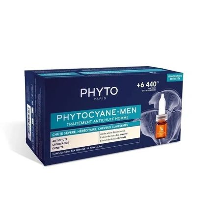 Phyto Phytocyane Men Anti Hair Loss 12 Vials Of 35Ml