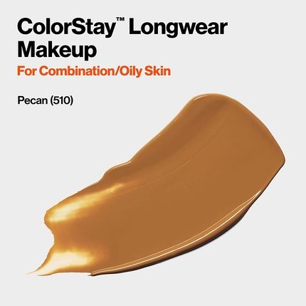 Revlon Colorstay Liquid Foundation For Combination And Oily Skin Spf 15 Pecan 1.0Oz - Pack Of 2