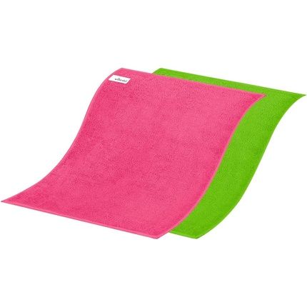 Vileda Microfibre Floor Cloth Colors - 2 Pack 2X27X30 Cm 1 Pack Green/Rose