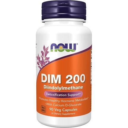 Now Dim 200 With Calcium D-Glucarate 90 Veg Capsules