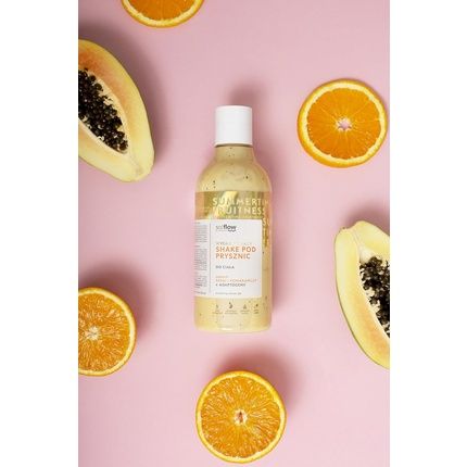 So!Flow Smoothing Shake Papaya & Orange With Argania Spinosa Oil For Silky-Smooth Skin - Revitalizing Shower Bliss