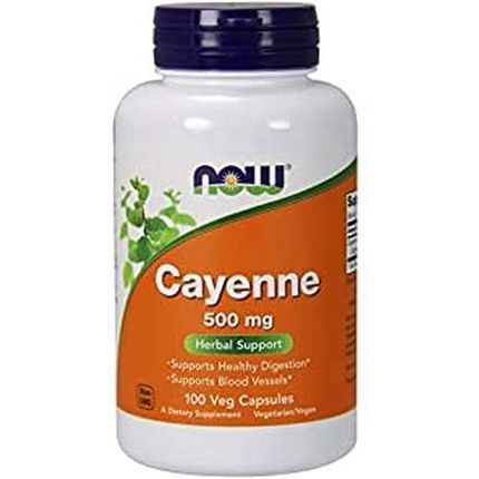 Now Foods Cayenne 500Mg 100 Capsules