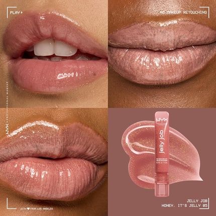 Nyx Professional Makeup Jelly Job Peptide Infused Jelly Gloss Honey