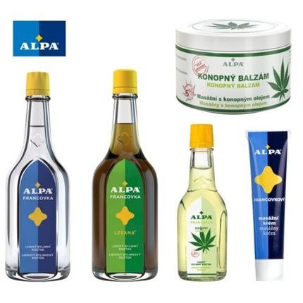 Alpa Francovka Lesana Czech Herbal Massage Tincture Cream Rubbing Gel - Image 4