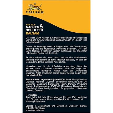 Tiger Balm Neck & Shoulder Balm 50G