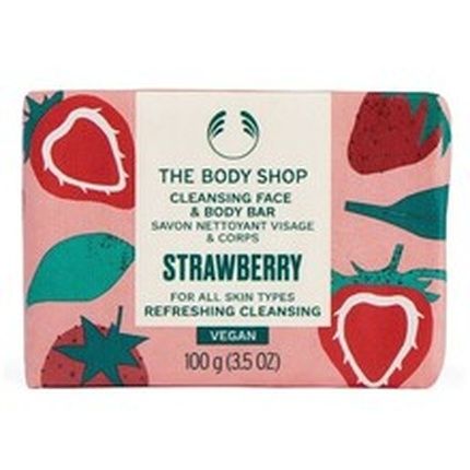 The Body Shop Strawberry Cleansing Face & Body Bar 100 G