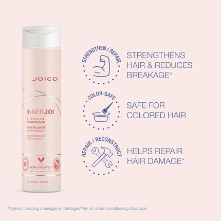 Joico Innerjoi Strengthen Conditioner For Damaged Color-Treated Hair Sulfate & Paraben Free Vegan Formula 10.1 Ounce - Image 3