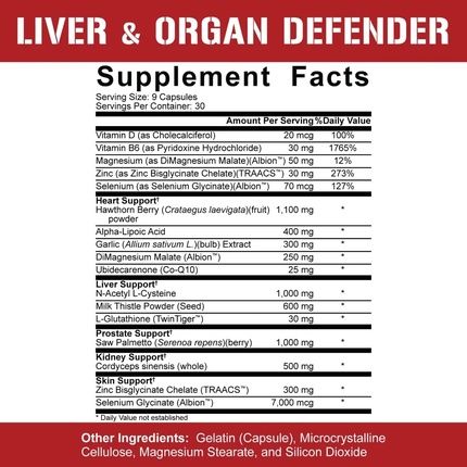 Legendary Series Liver & Organ Defender 270 Capsules - Image 3