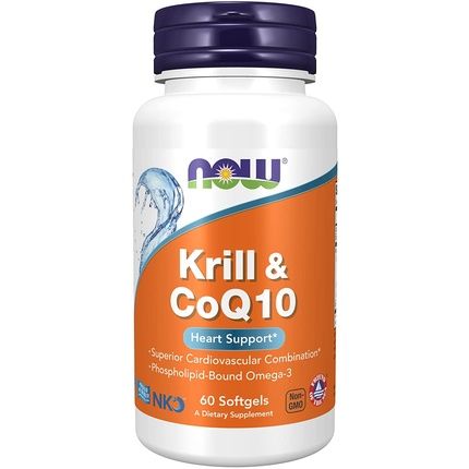Now Foods Krill & Coq10 60 Softgels