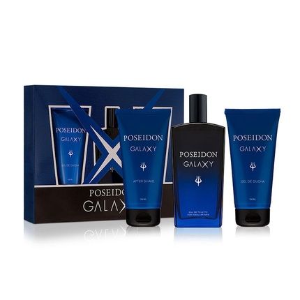 Poseidon Instituto Espaol Poseidon Galaxy Eau De Toilette Set With After Shave And Bath Gel
