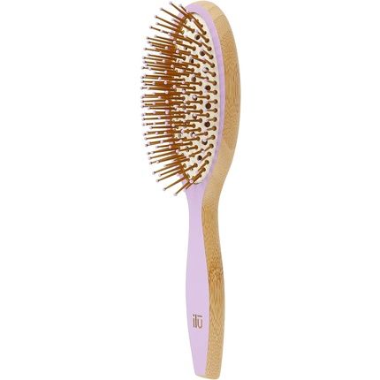 T4B Ilu Bamboom Detangling Eco Friendly Bamboo Hairbrush Wild Lavender Oval
