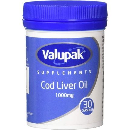 Valupak High Strength Cod Liver Oil Capsules 1000Mg 30 Capsules