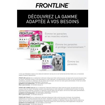 Frontline Spot On Dog Flea, Tick & Biting Lice Eliminator - Image 3