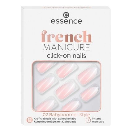 Essence Cosmetics French Manicure Clickon Nails 02Babyboomer Style 12 Pieces