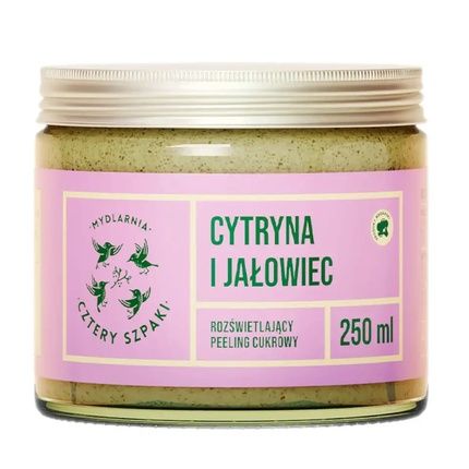 Mydlarnia Cztery Szpaki Brightening Sugar Scrub Lemon And Juniper 250Ml