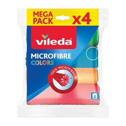 Vileda Microfibre Dish Cloths Pack Of 4