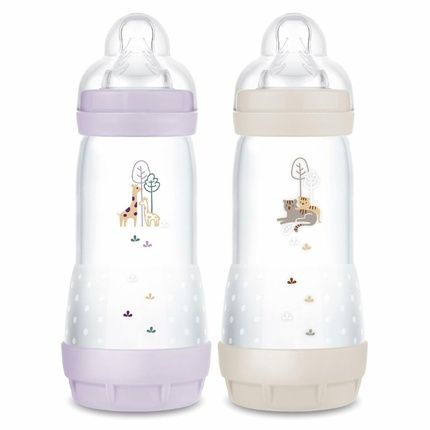 Mam Easy Start Anti-Colic Baby Bottle 4+ Months Fast Flow - Pack Of 2