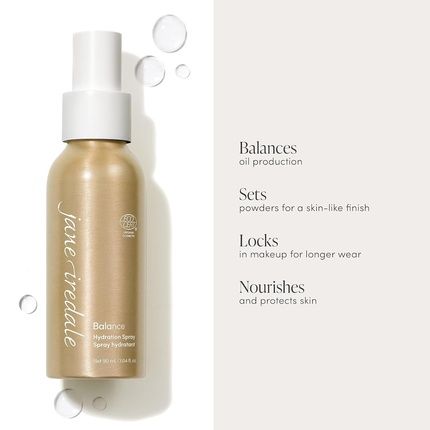 Jane Iredale Balance Hydration Spray Natural Moisture-Locking Facial Mist 0.4 Fl Oz