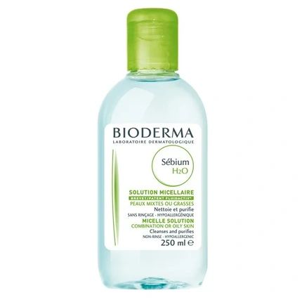 Bioderma Sbium H2O Micellar Solution 250Ml Cleansing Water For Oily Skin - Image 4