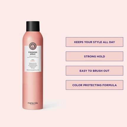 Maria Nila Finishing Spray 300Ml Hold 4/5 Antioxidant Preserves Hair Color