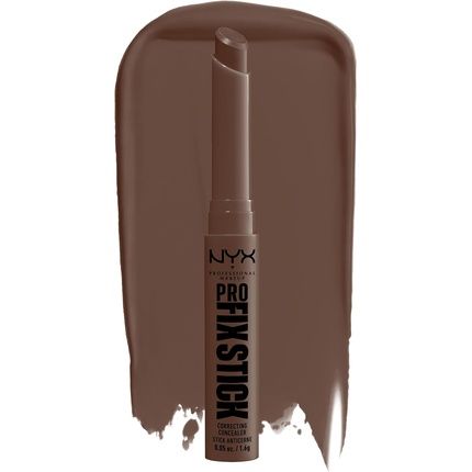 Nyx Professional Makeup Correcting Concealer Stick Covers Blemishes Dark Spots Discoloration 12H Wear Vegan Formula Pro Fix Stick Deep Walnut 17 Deep Walnut
