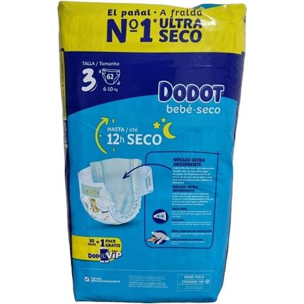 حفاضات دودوت ايتاباس T3 6-10 كجم